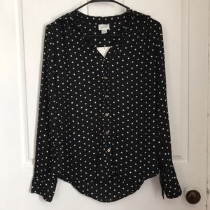 Polka Dot Button Up